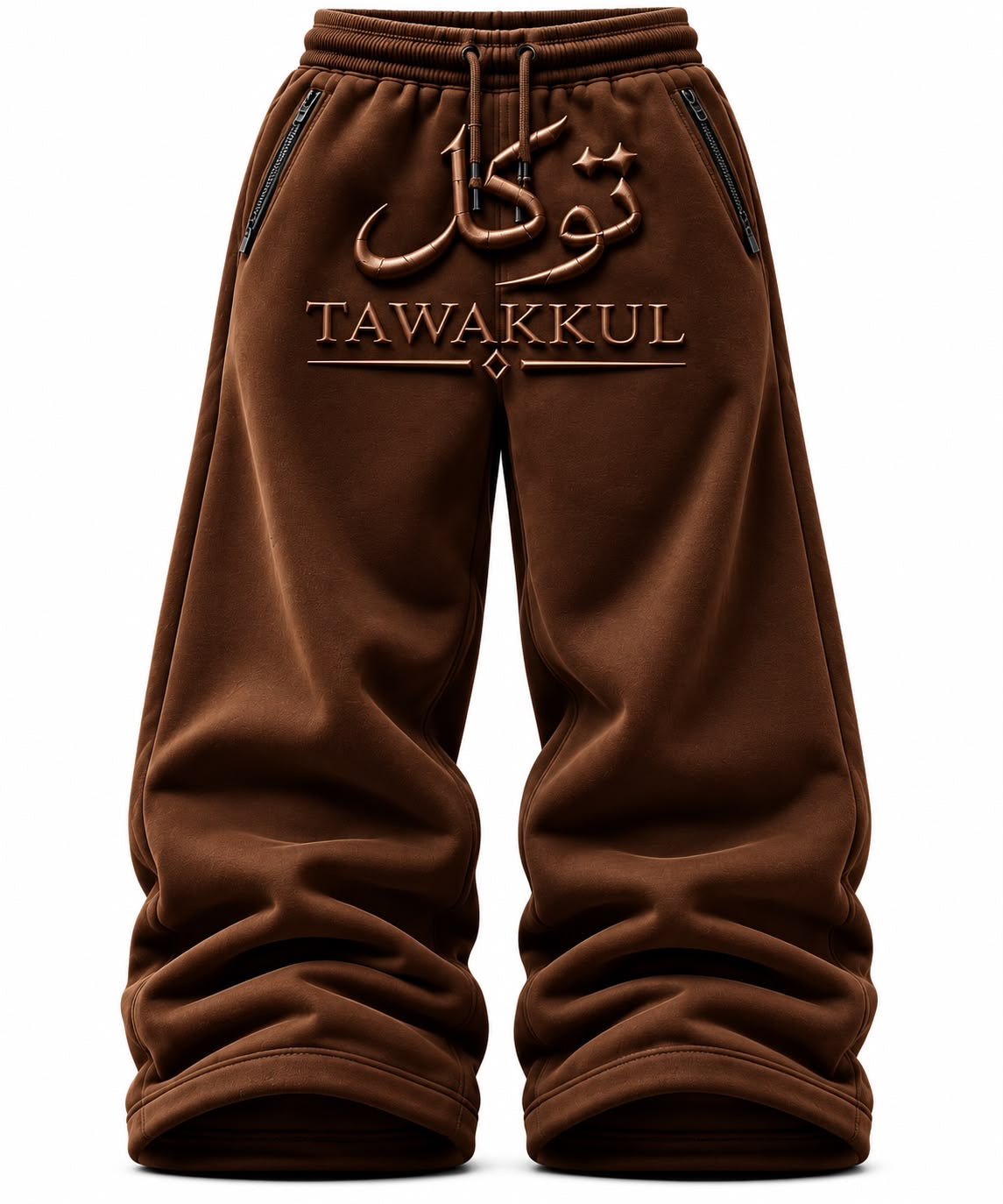 Brown Tawakkul Uncuffed Sweats